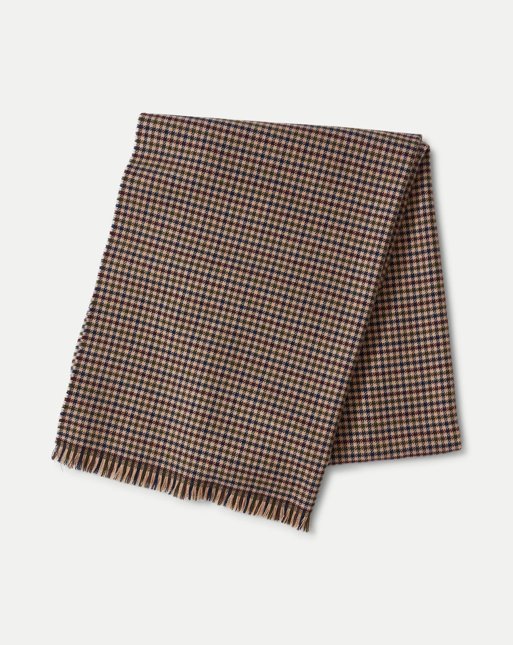 Veronica Beard Houndstooth Wool Scarf