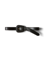 Veronica Beard Elsy Leather-Buckle Belt - Black