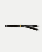 Veronica Beard Dash Leather Belt - Black