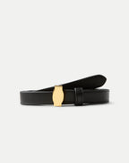 Veronica Beard Dash Leather Belt - Black