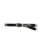 Veronica Beard Arch Leather Belt - Black/Silver