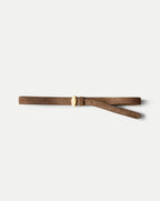 Veronica Beard Dash Suede Belt - Bark