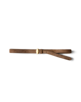 Veronica Beard Dash Suede Belt - Bark