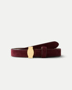 Veronica Beard Dash Suede Belt - Raisin