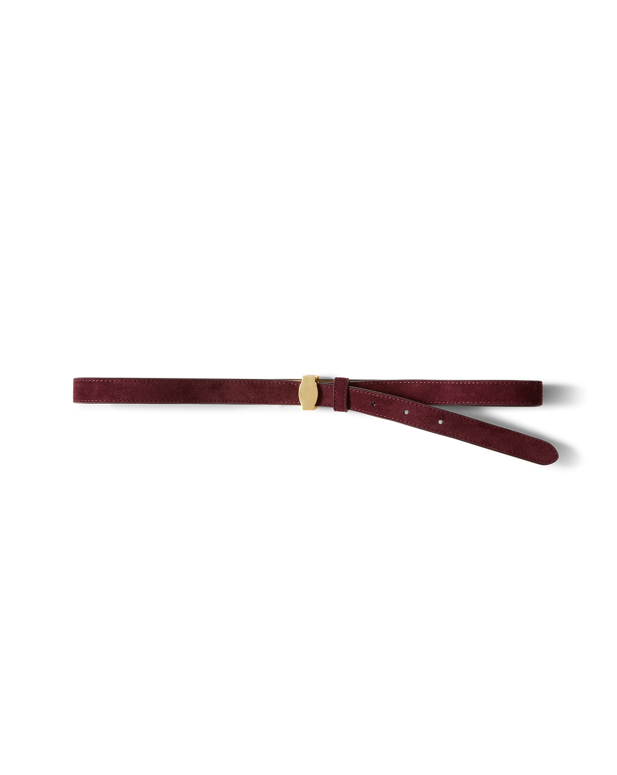 Veronica Beard Dash Suede Belt - Raisin