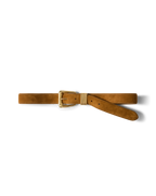 Veronica Beard Arch Suede Belt - Acorn