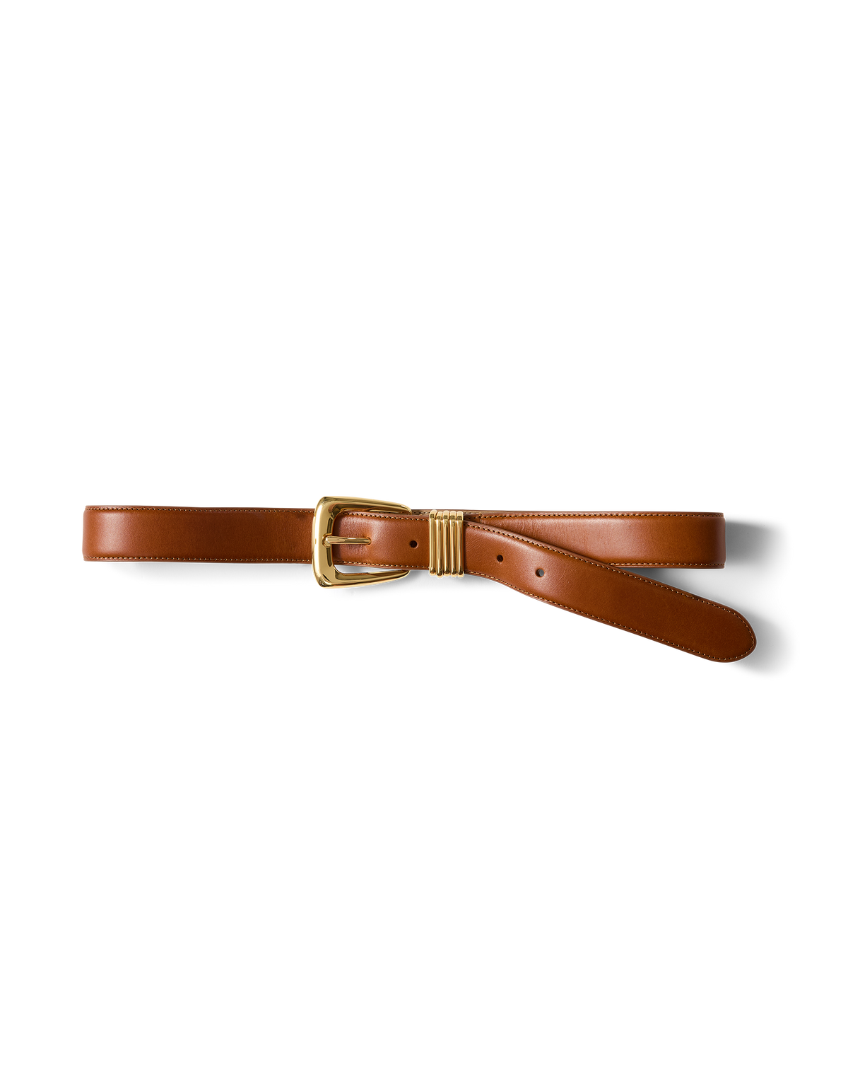 Veronica Beard Arch Leather Belt - Hazelwood