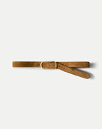Veronica Beard Loop Suede Belt - Acorn