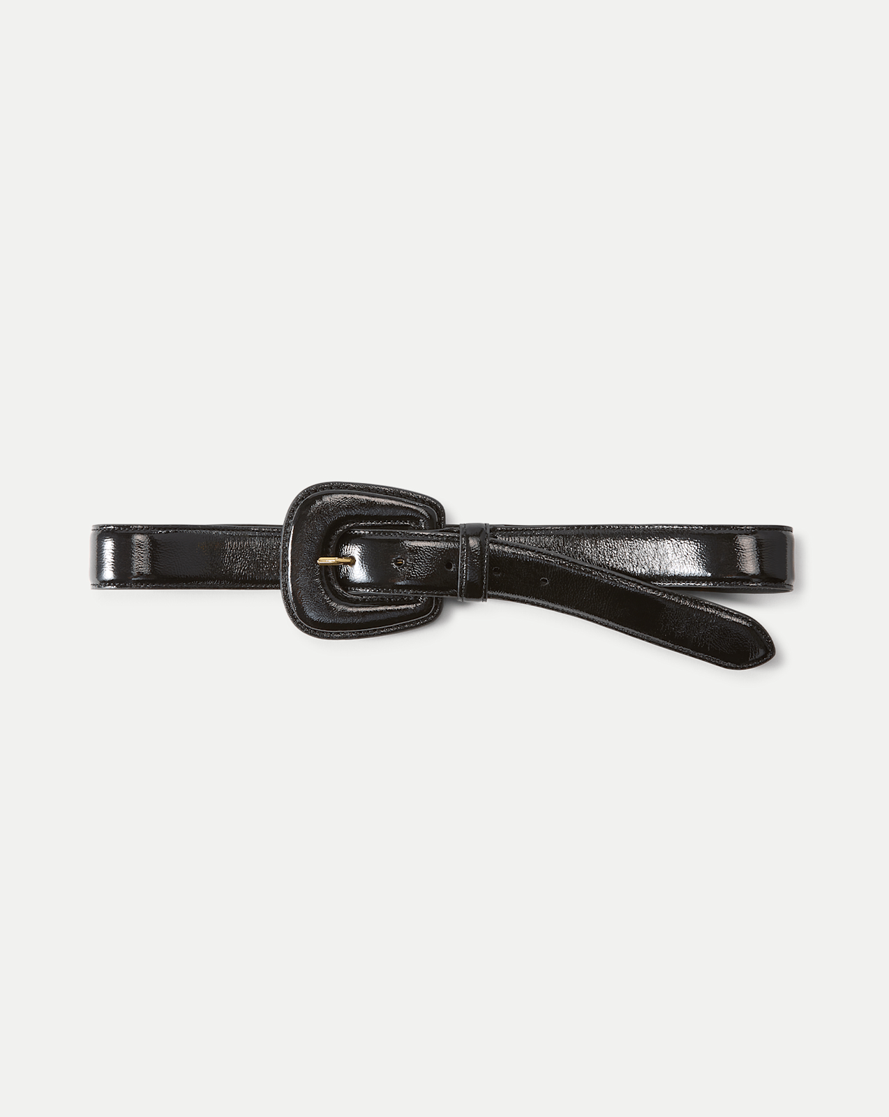 Veronica Beard Elsy Leather-Buckle Belt - Black