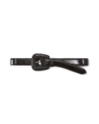 Veronica Beard Elsy Leather-Buckle Belt - Black