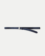 Veronica Beard Dash Suede Belt - Navy