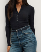 Veronica Beard Dash Suede Belt - Navy