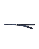 Veronica Beard Dash Suede Belt - Navy