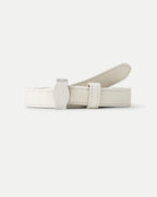 Veronica Beard Dash Leather Belt - Off-White