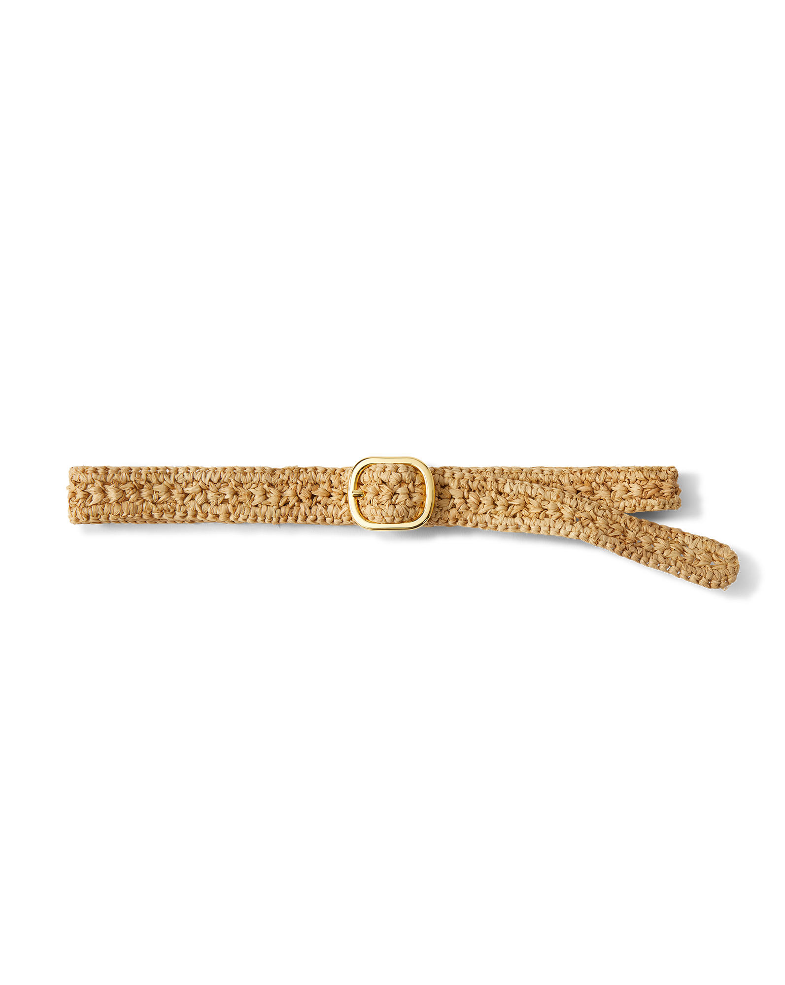 Veronica Beard Loop Raffia Belt - Natural