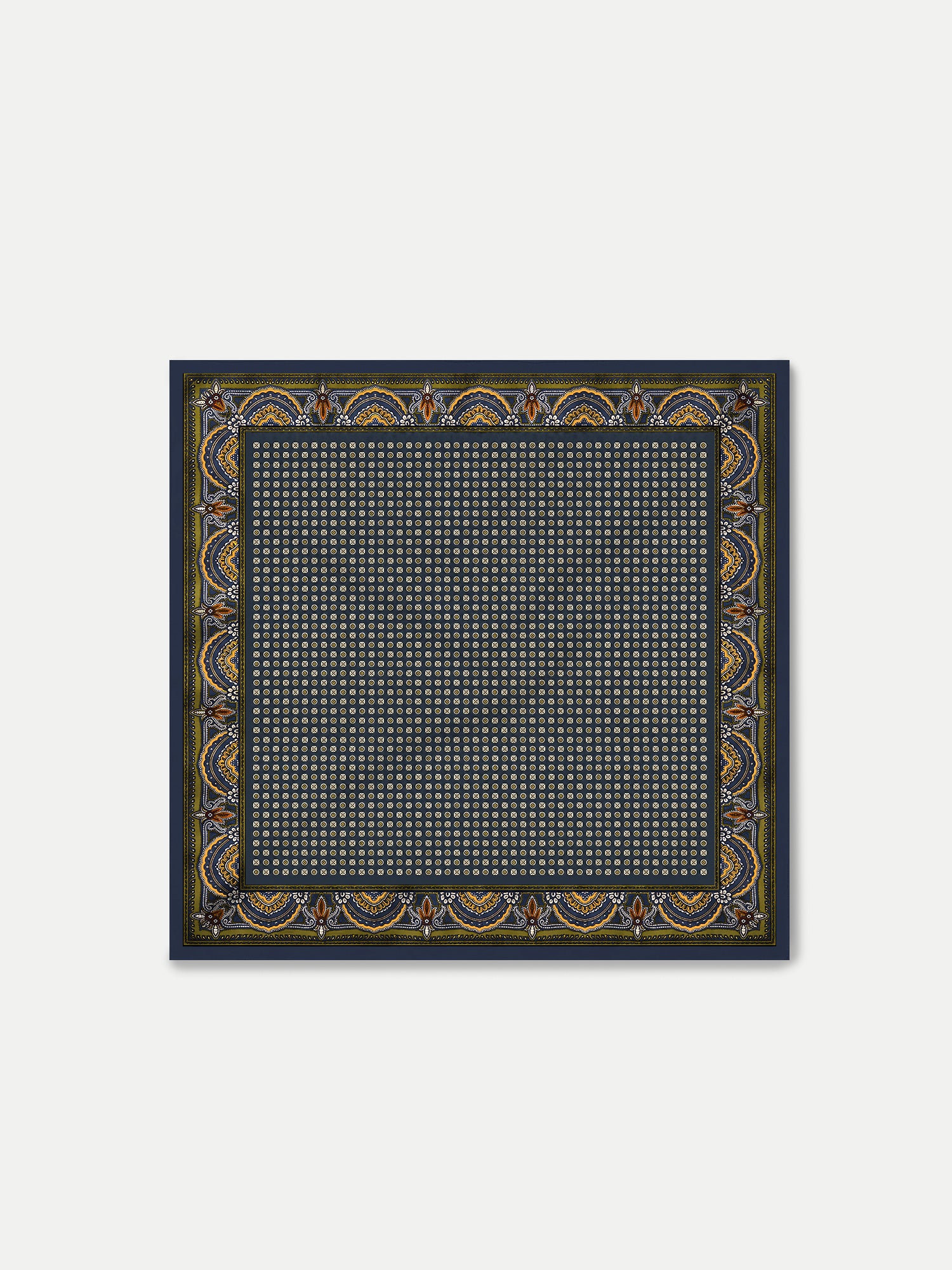 Veronica Beard Sava Scarf - Navy Heritage Multi