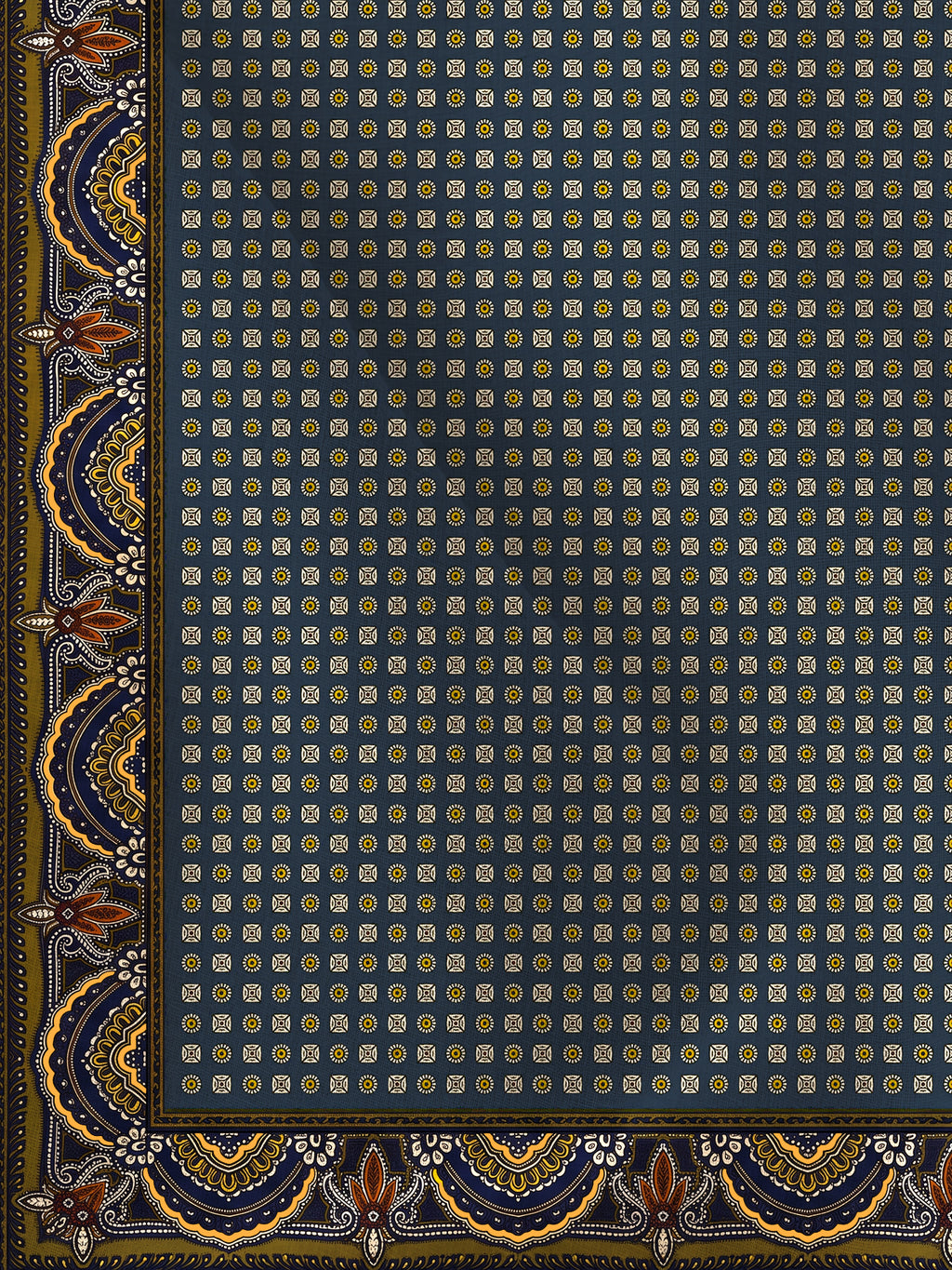 Veronica Beard Sava Scarf - Navy Heritage Multi