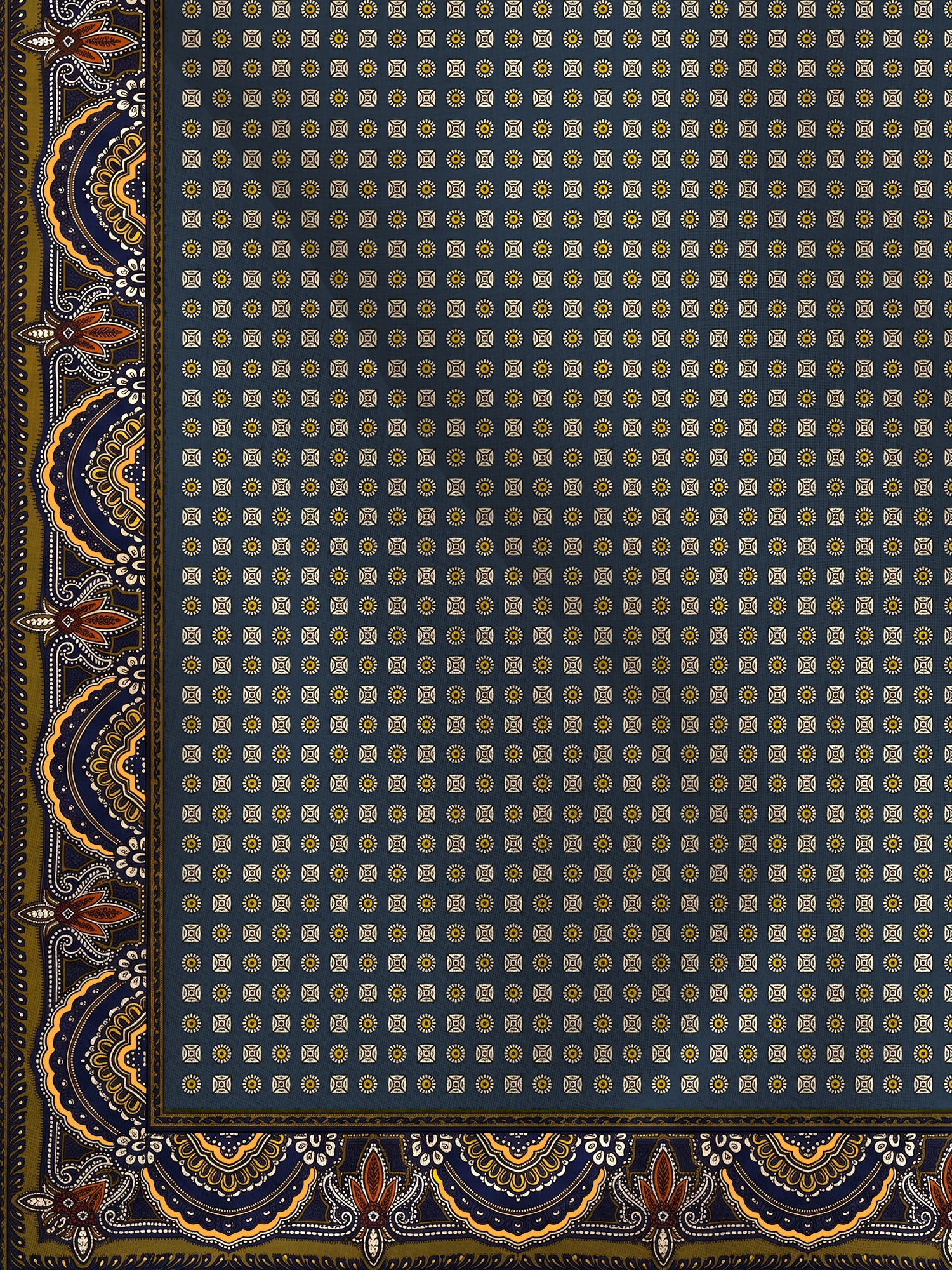 Veronica Beard Sava Scarf - Navy Heritage Multi