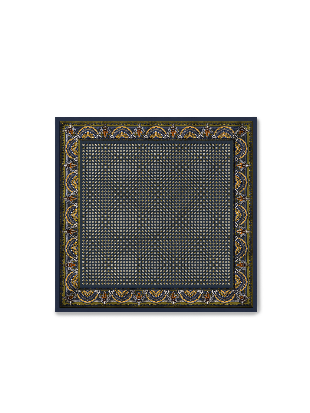 Veronica Beard Sava Scarf - Navy Heritage Multi