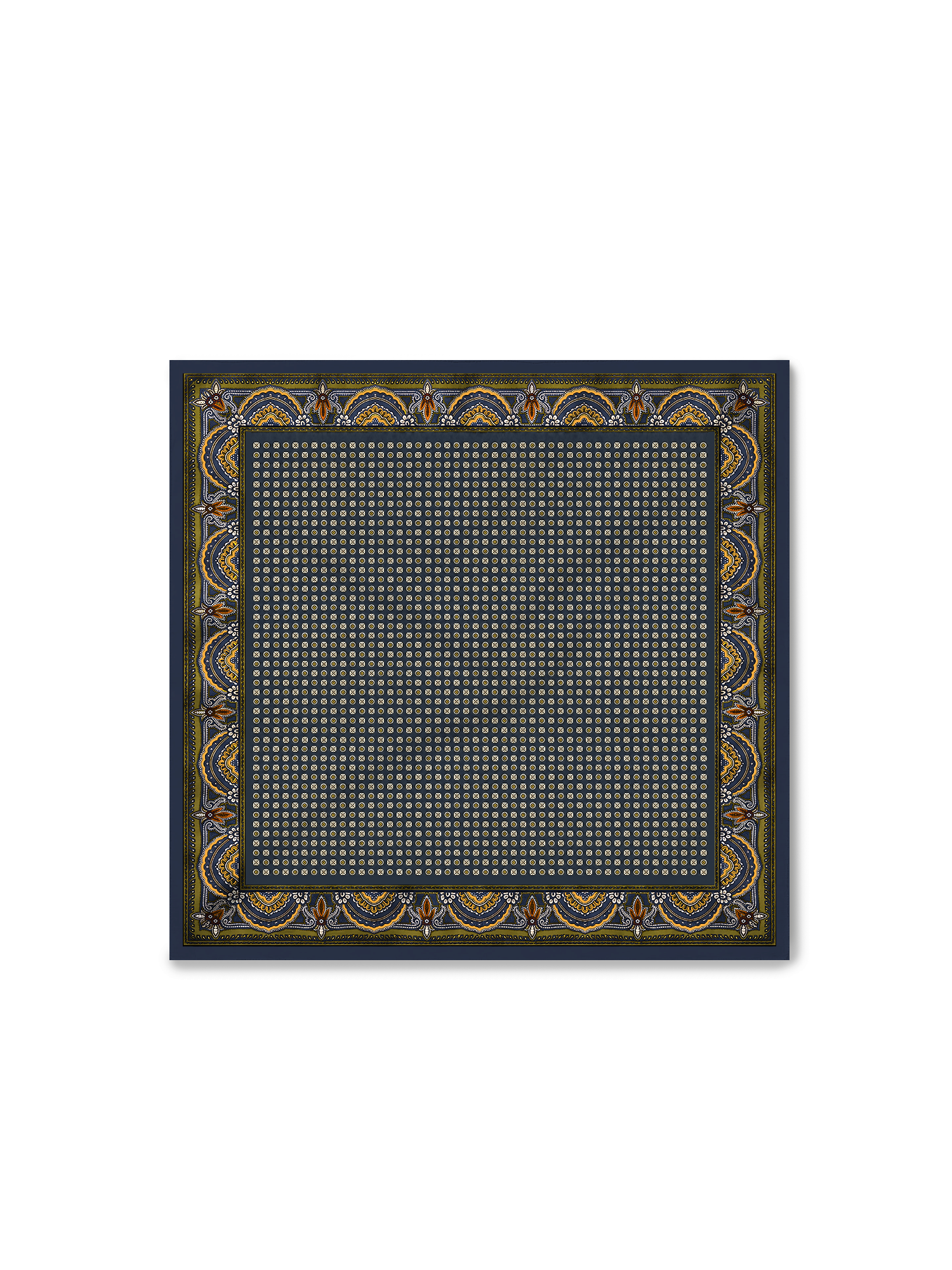 Veronica Beard Sava Scarf - Navy Heritage Multi