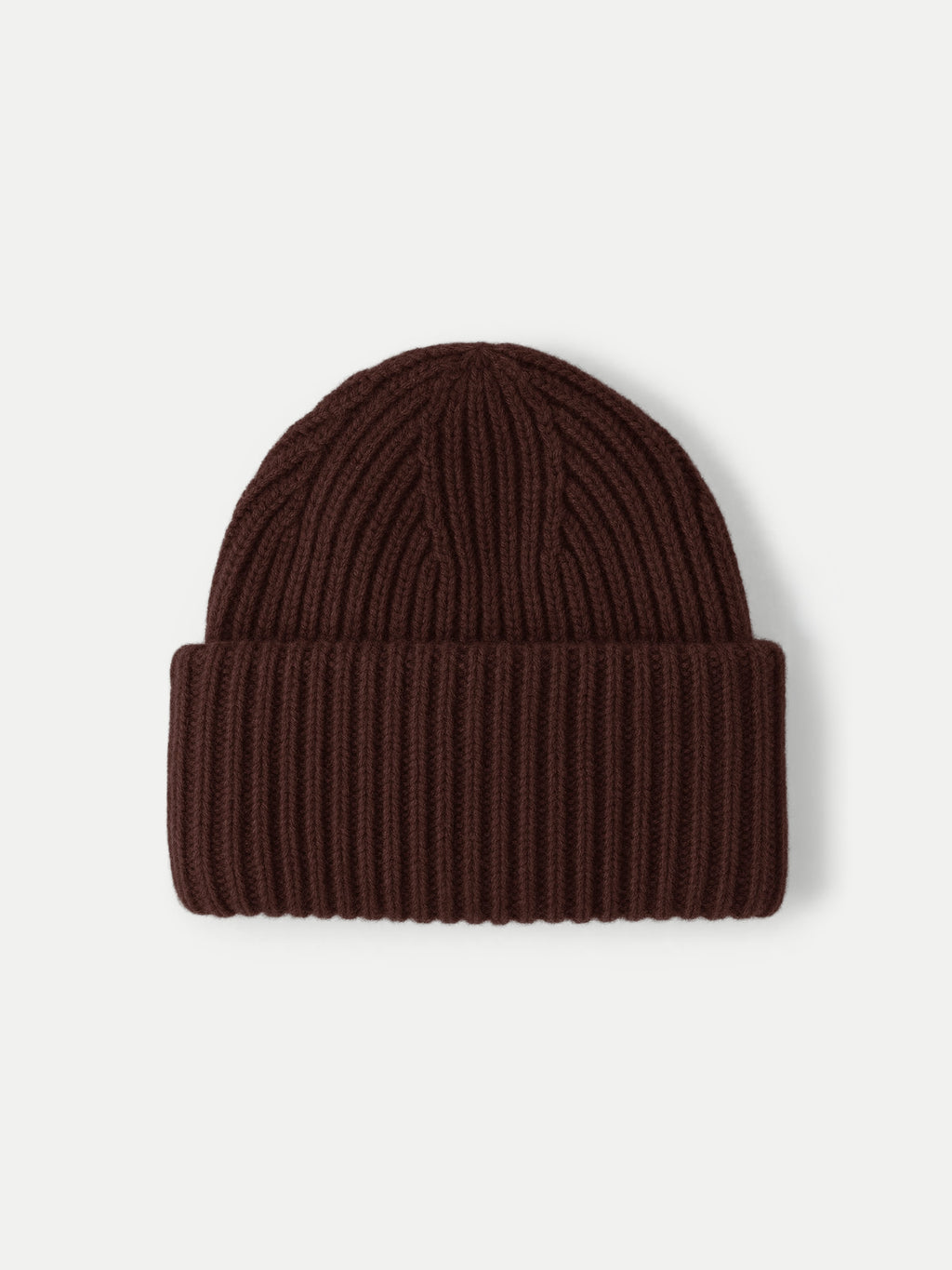 Veronica Beard Brown ribbed knit beanie