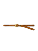 Slim Arch Suede Belt
