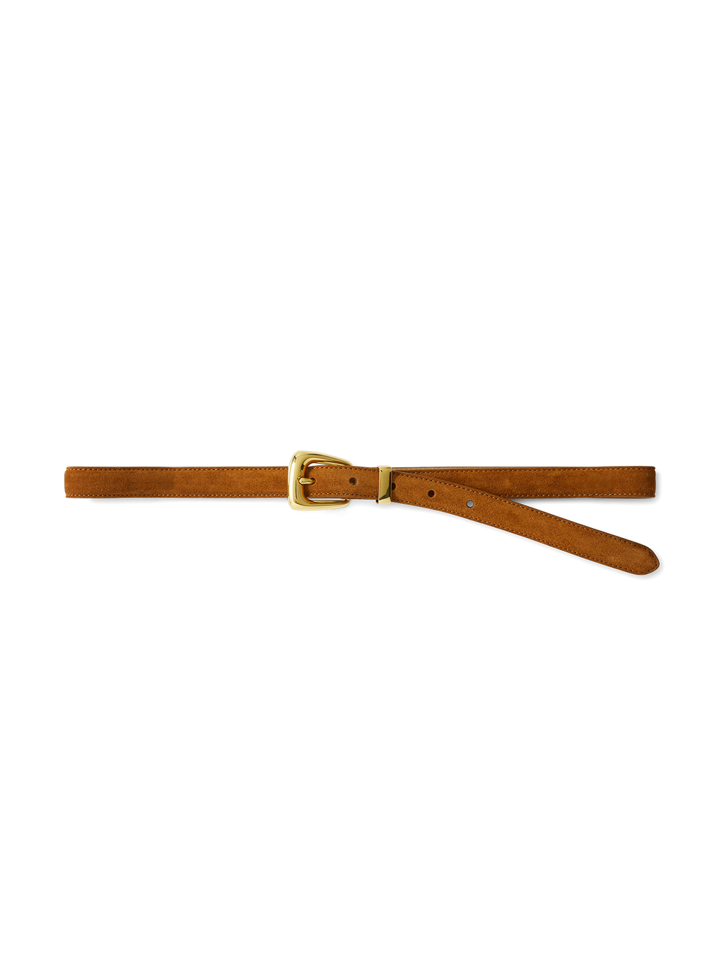 Slim Arch Suede Belt