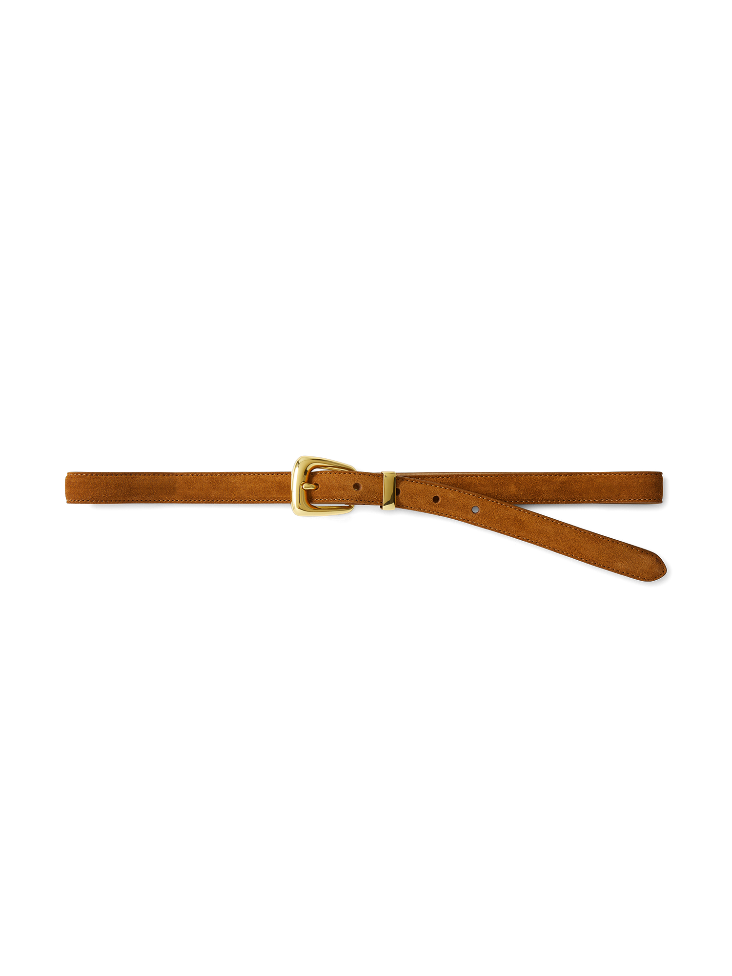Slim Arch Suede Belt
