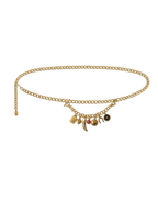 Veronica Beard Gold chain belt with charms