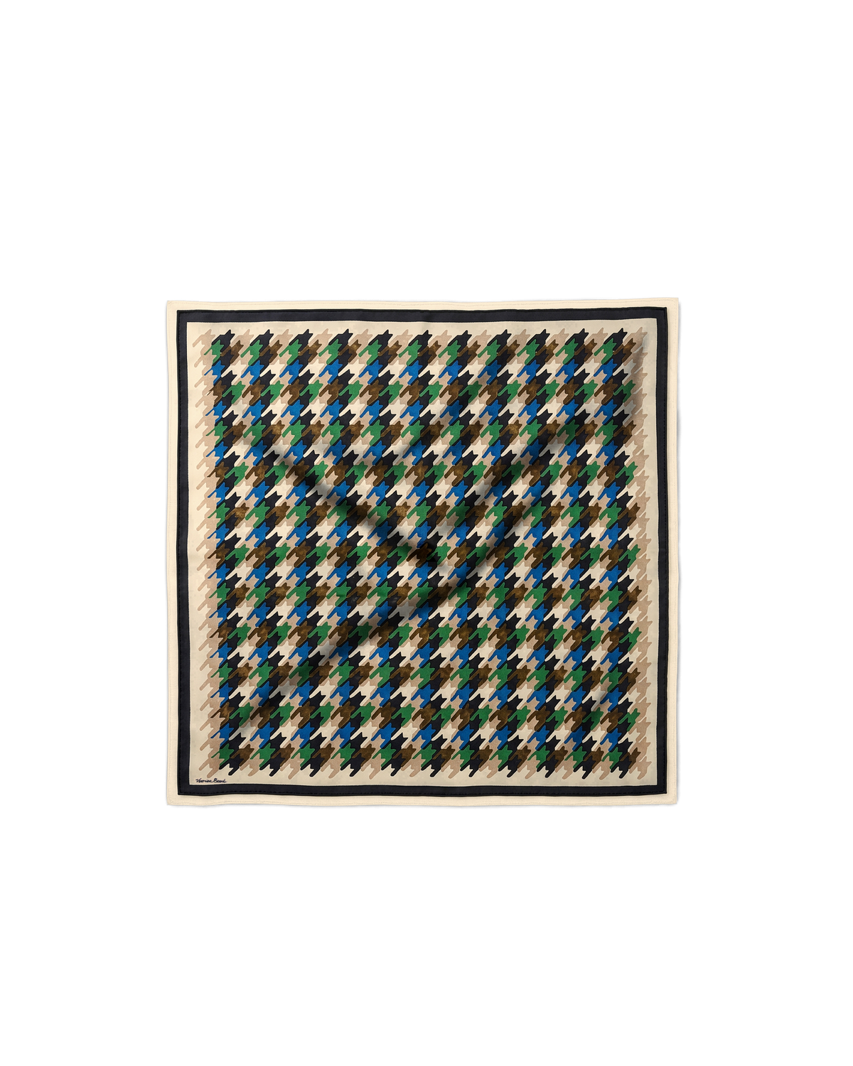Sava Silk-Blend Houndstooth Scarf