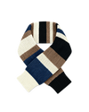 Veronica Beard Multicolor knit striped ribbed scarf.
