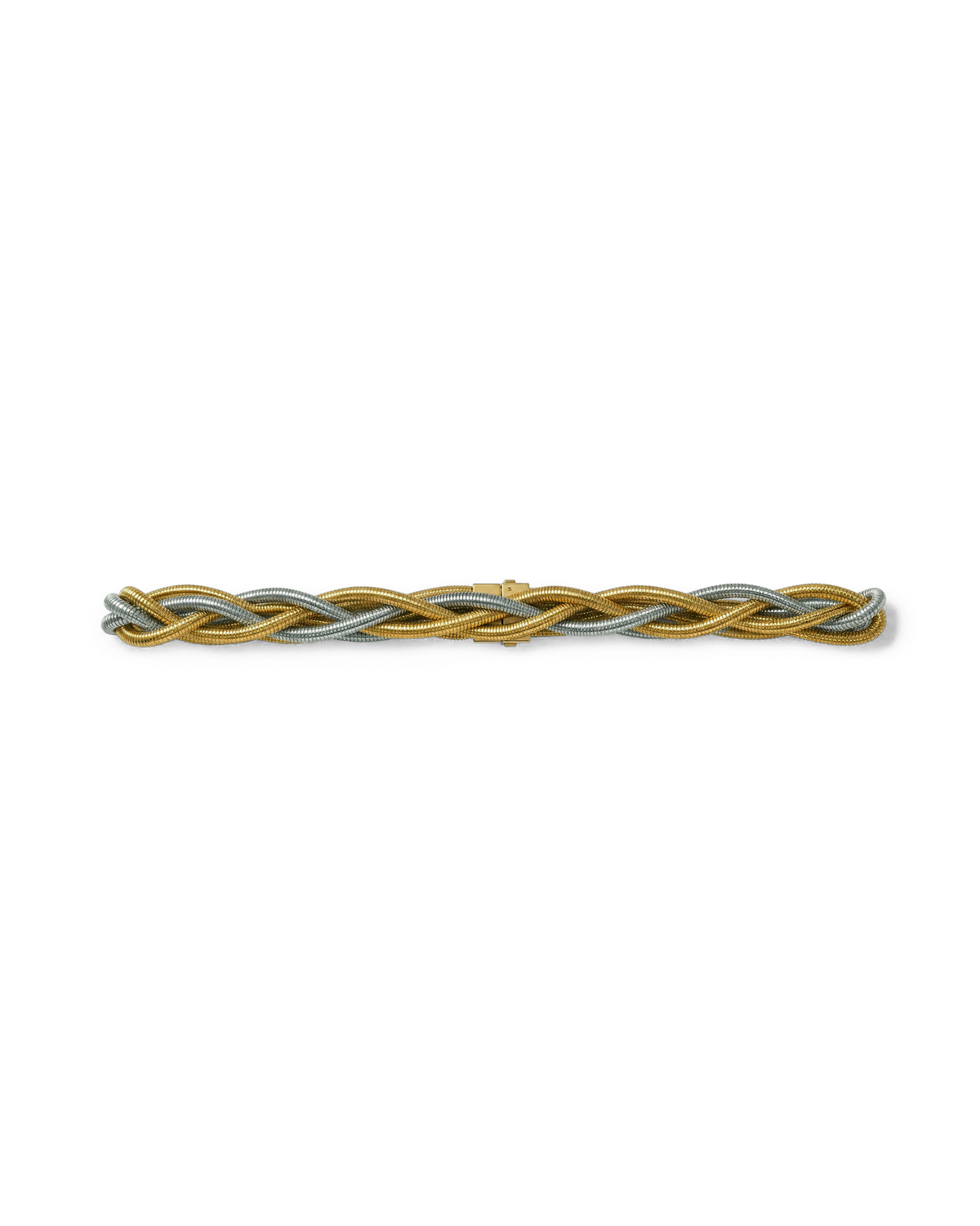 Veronica Beard Gold and silver braided metallic bracelet.