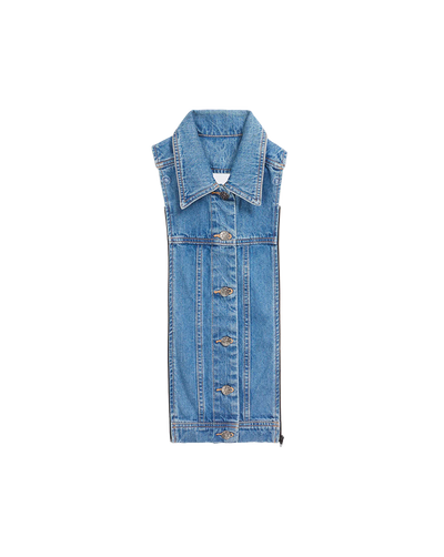 Veronica Beard Slate Denim Dickey - Denim Blue
