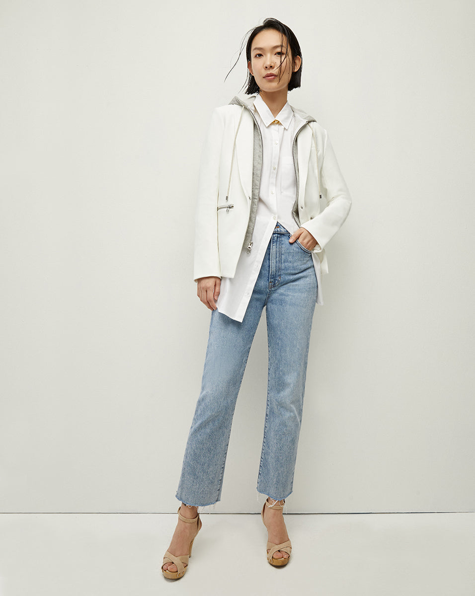 Veronica Beard Iconic Scuba Dickey Jacket - White