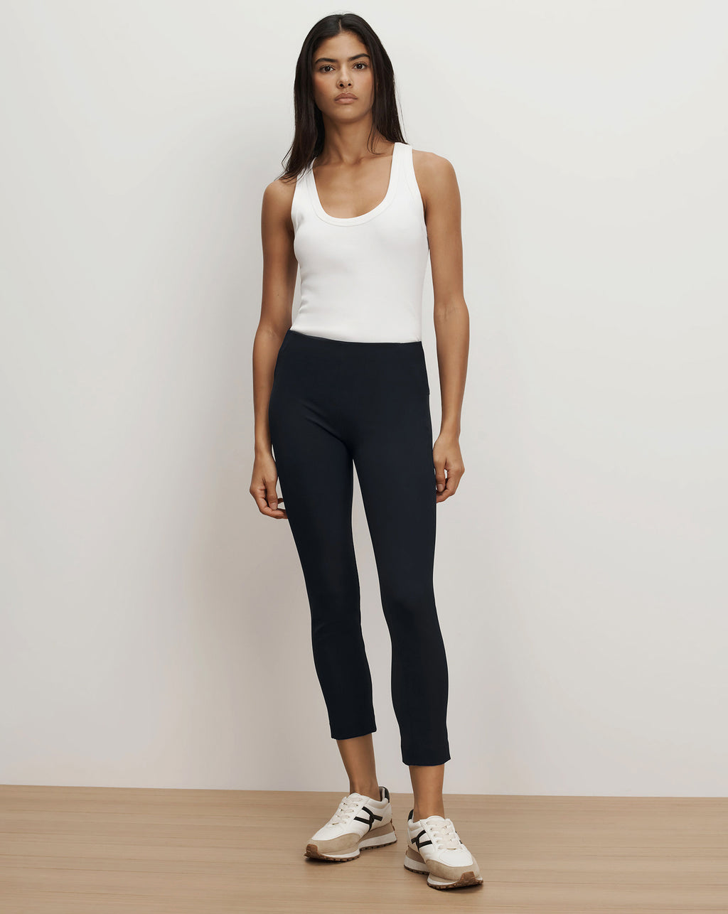 Veronica Beard Scuba Slim-Fit Pant - Navy