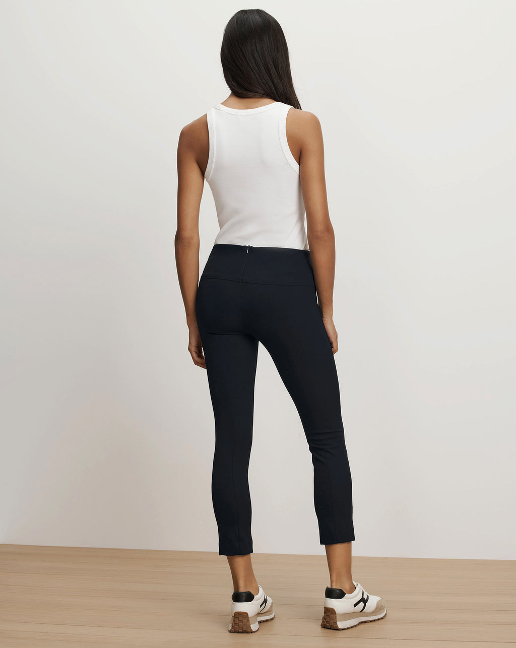 Veronica Beard Scuba Slim-Fit Pant - Navy