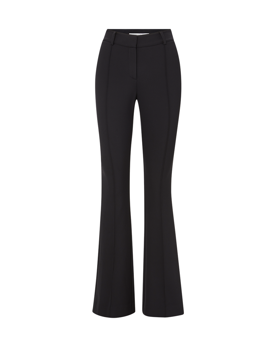 Veronica Beard Hibiscus Slim-Flare Pant - Black