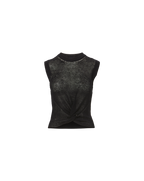 Veronica Beard Kellen Twist-Front Sweater - Black