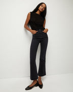 Veronica Beard Kellen Twist-Front Sweater - Black