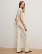 Veronica Beard Kellen Twist-Front Sweater - Ivory