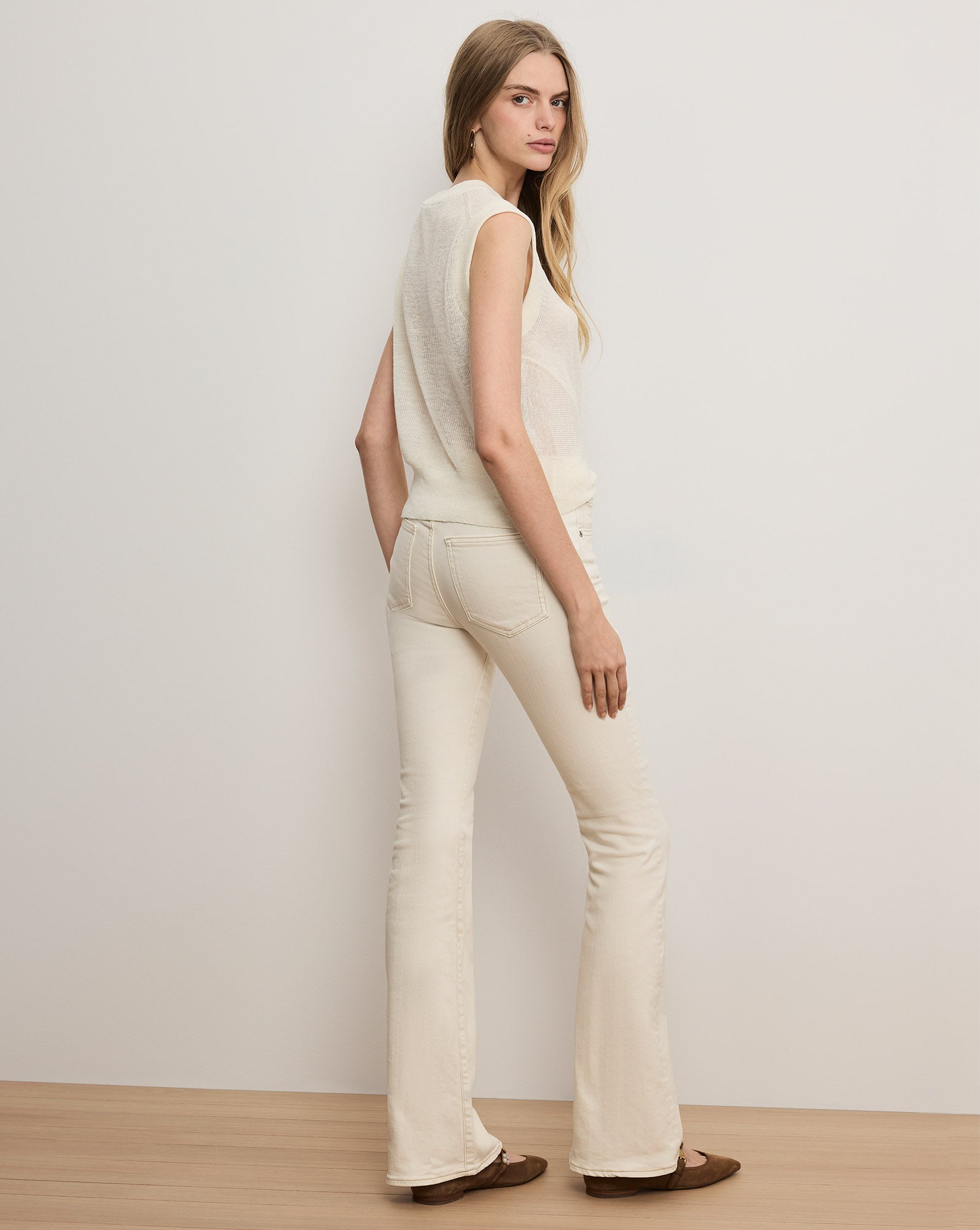 Veronica Beard Kellen Twist-Front Sweater - Ivory