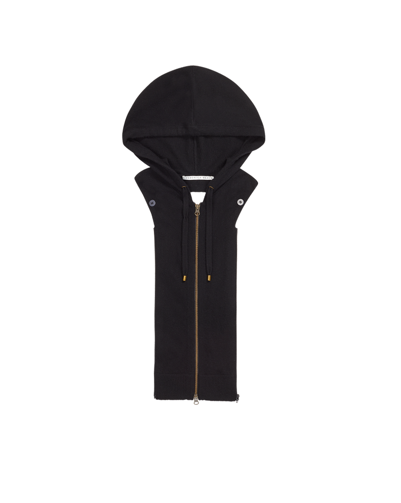 Veronica Beard Cashmere Hoodie Dickey - Black