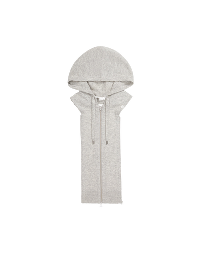 Veronica Beard Cashmere Hoodie Dickey - Grey