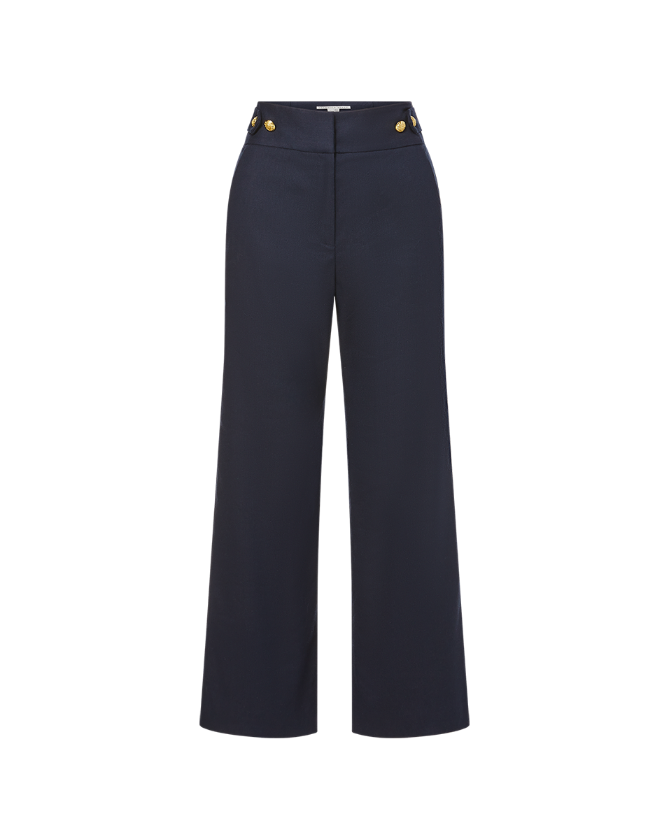 Veronica Beard Aubrie Linen Pant - Navy