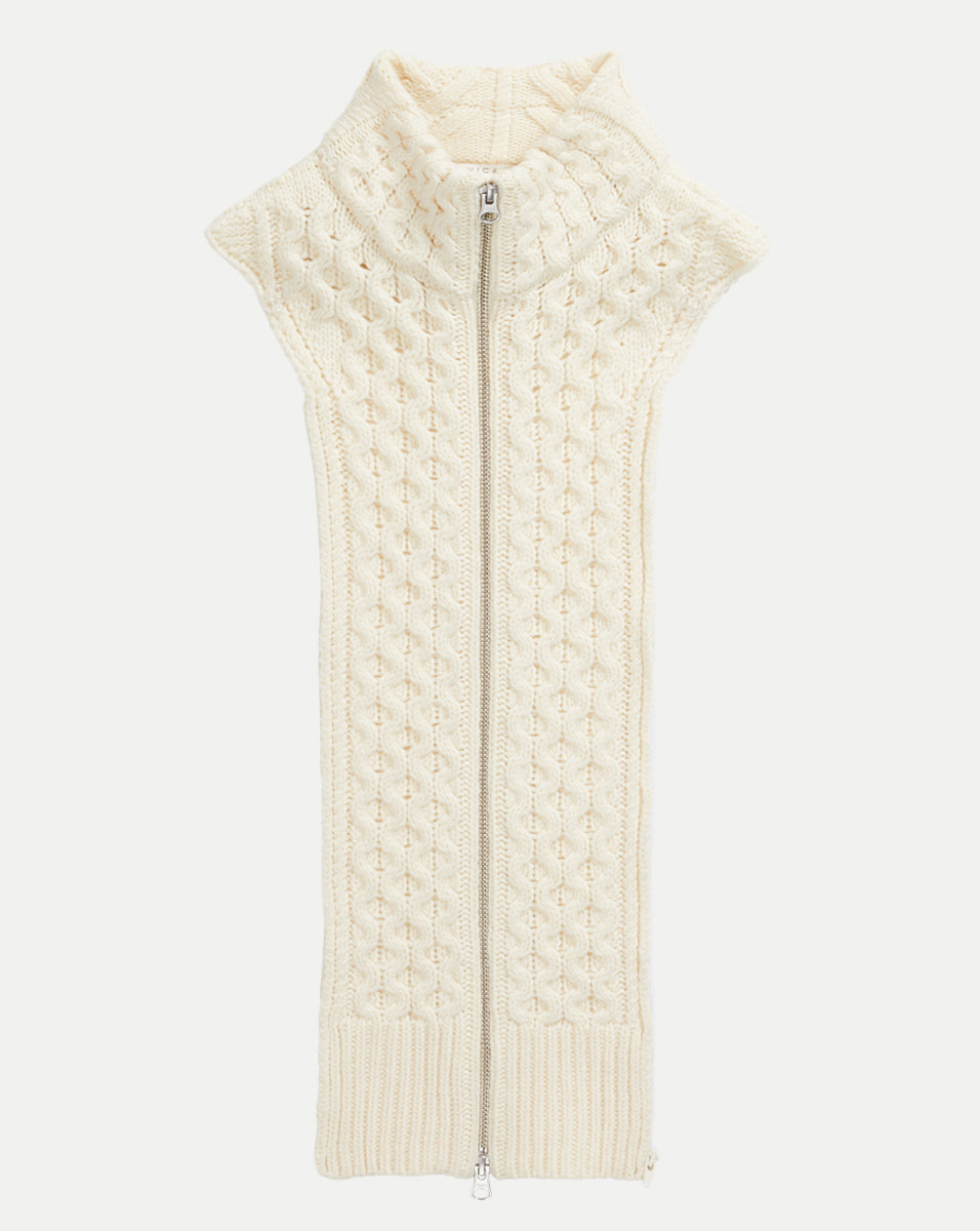 Veronica Beard Upstate Wool Dickey - Ivory