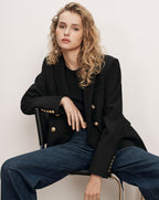 Veronica Beard Miller Dickey Jacket - Black/Gold