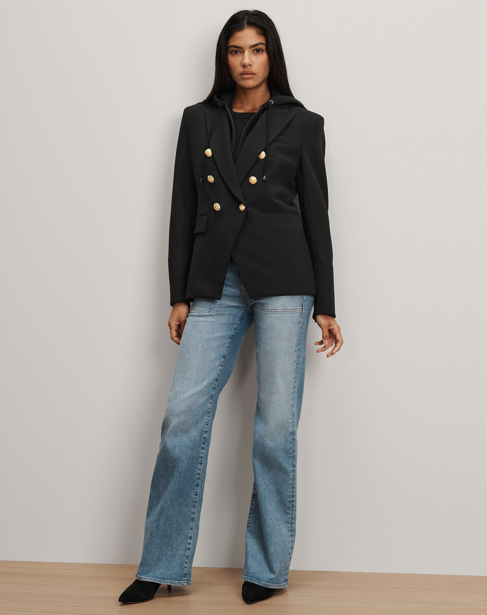 Veronica Beard Miller Dickey Jacket - Black/Gold
