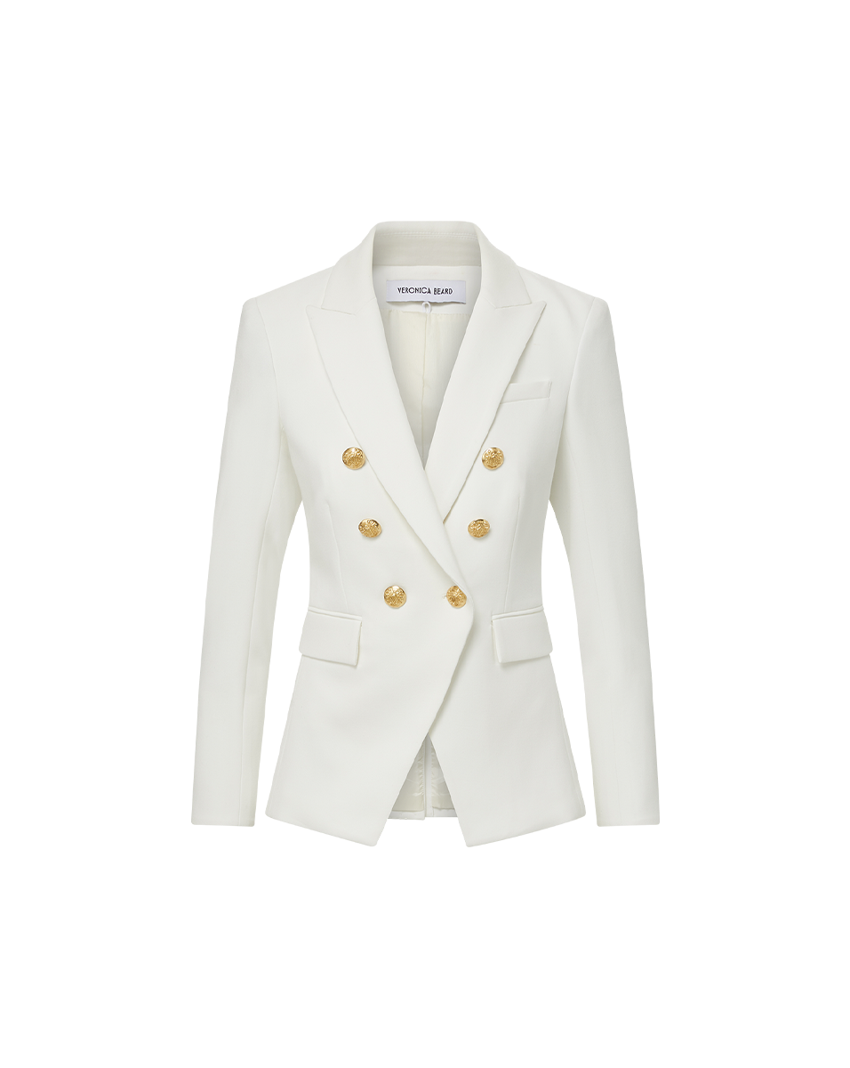 Veronica Beard Miller Dickey Jacket - Off-White/Gold