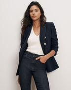 Veronica Beard Miller Dickey Jacket - Navy/Silver