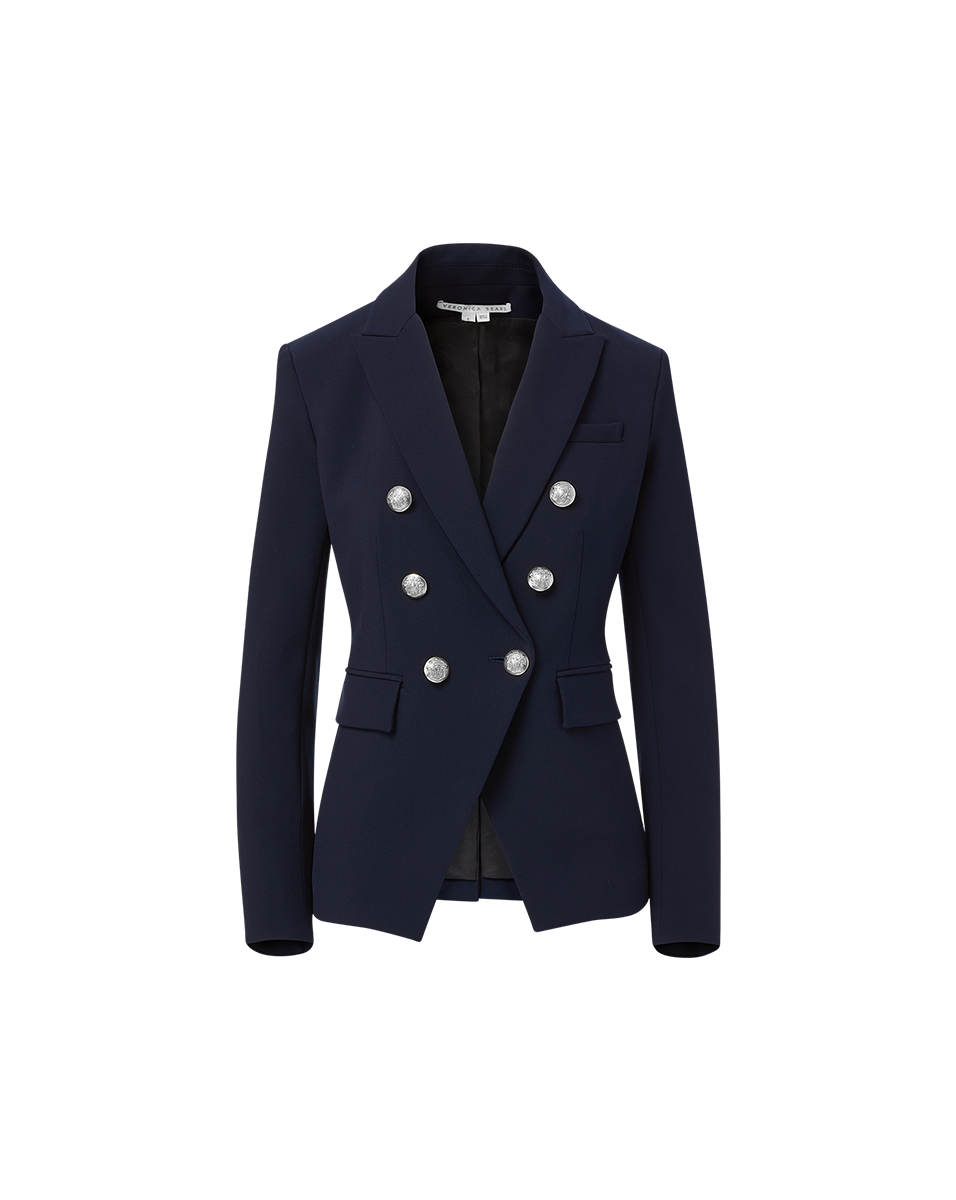 Veronica Beard Miller Dickey Jacket - Navy/Silver